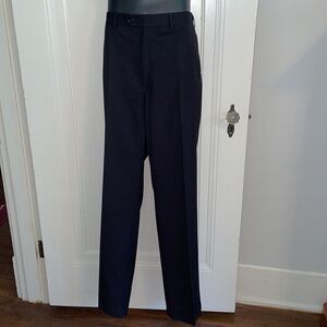 ‎Tallia black polyester/rayon flat front pants